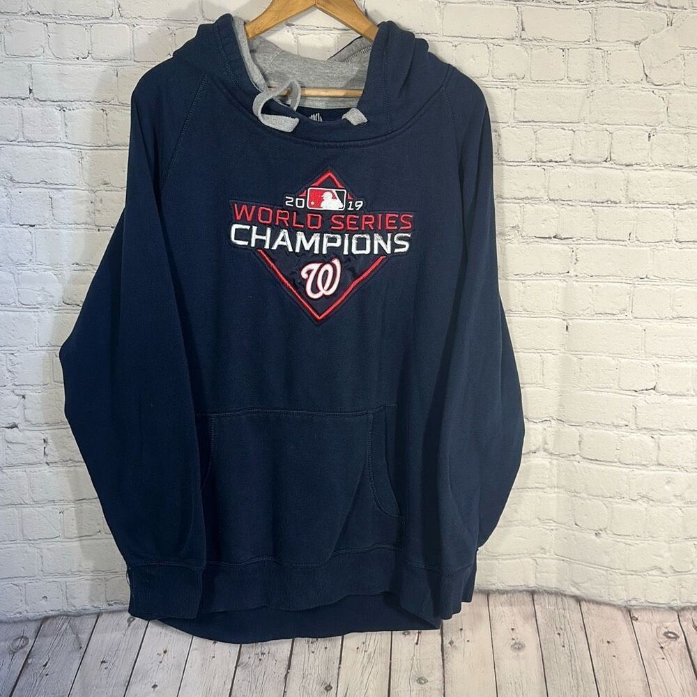 Washington Nationals‎ 2019 World Series Champions XL Hoodie Sweatshirt Blue